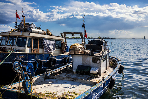 Fishing boats in istanbul