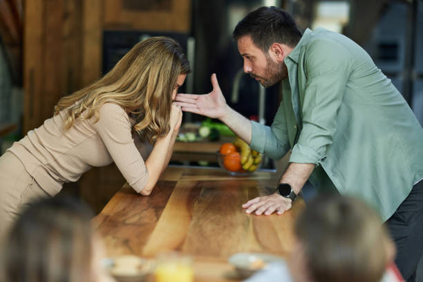 istock Young couple having an argument at home. 1491177151