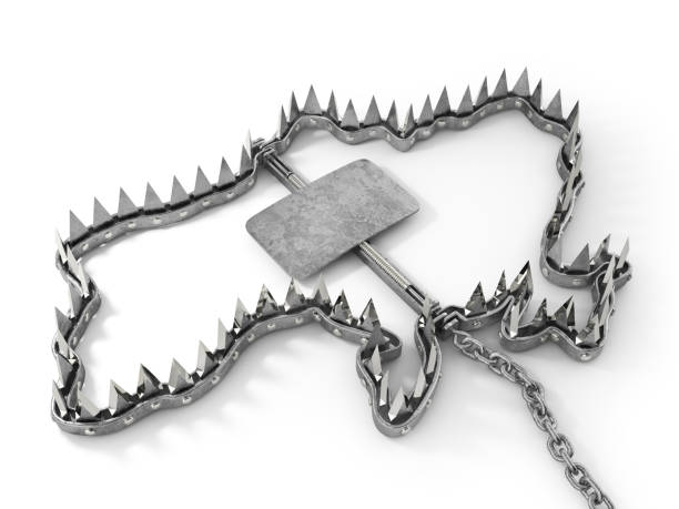istock Trap in form of Ukraine. 3d illustration 1491178225