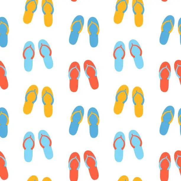 Vector illustration of pattern flip flop