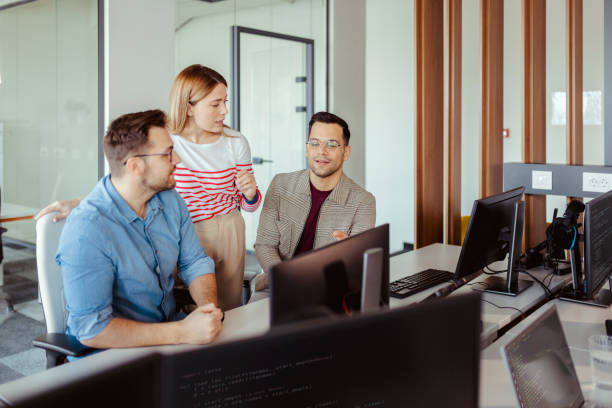 istock Group of Young Coworkers Working 1491192955