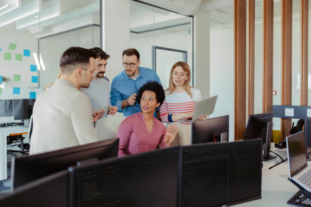 programer team working with computer coding software... 2,400+ Software Development Team Stock Photos, Pictures & Royalty-Free ...