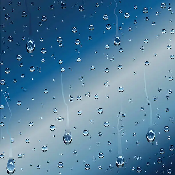 Vector illustration of Rain Drops