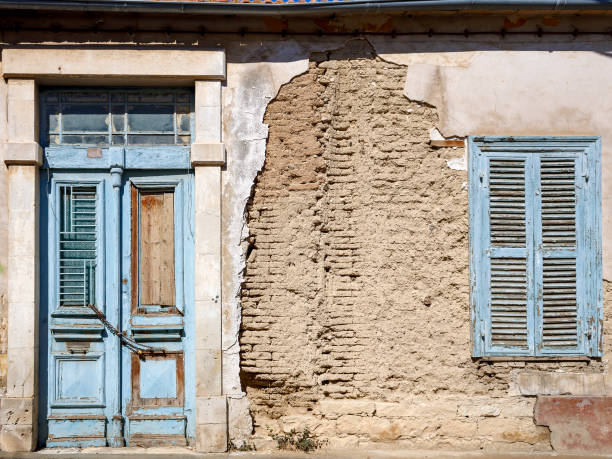 Free Stock Photo of Old Building With Blue Door and Window | Download ...