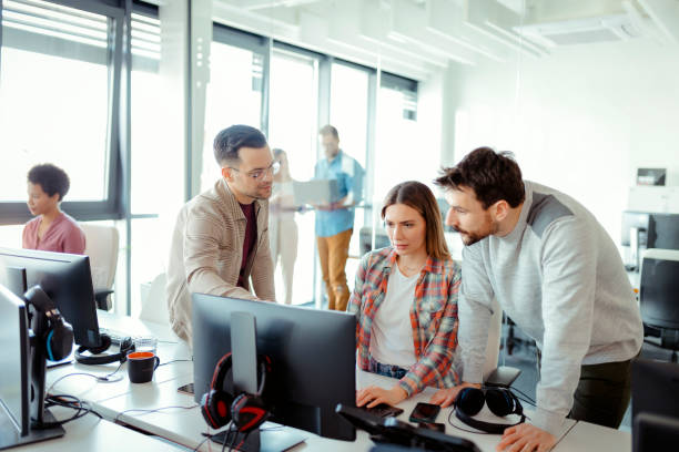 istock Group of Young Coworkers Working 1491194907