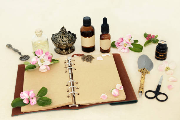 istock Apple Blossom Flower Preparation for Natural Herbal Essences 1491195201