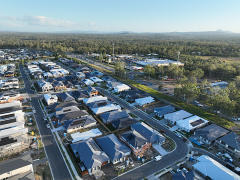 New houses in suburb of Brisbane Australia Greenbank