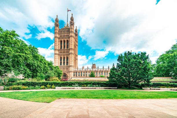 istock Victoria Tower gardens in London, UK 1491208153
