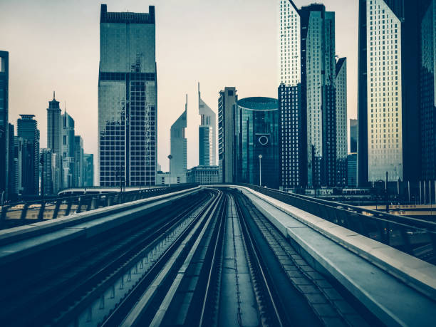 istock Futuristic metro, Dubai, United Arab Emirates 1491209786