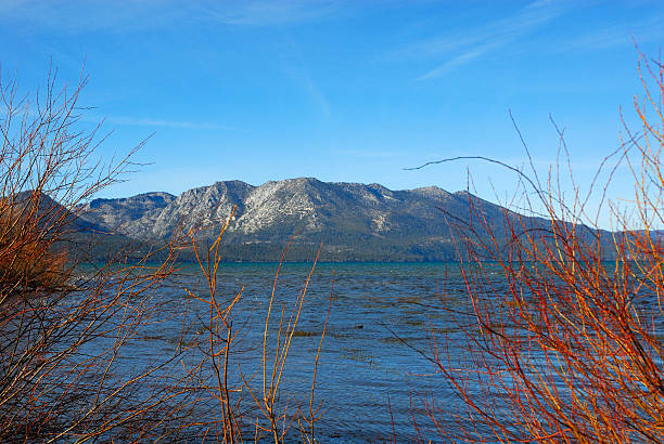 Jakes Peak and Lake Tahoe stock photo