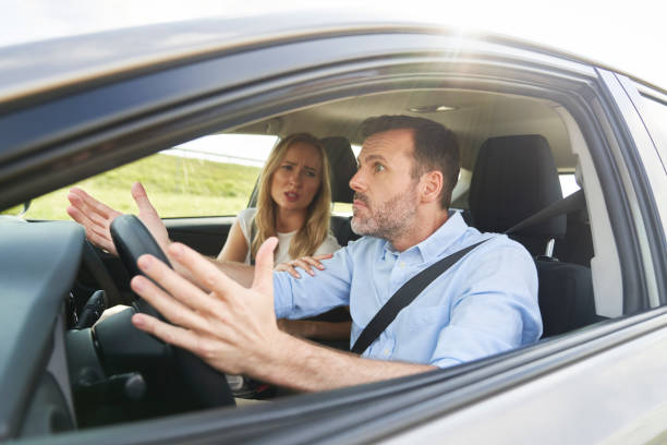 istock Caucasian couple have a problem at the way 1491214502