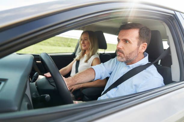 istock Caucasian couple have a problem at the way 1491214518