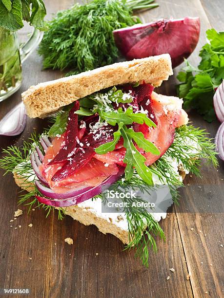 Photo libre de droit de Sandwich banque d'images et plus d'images libres de droit de Aliment - Aliment, Fenouil, Feuille