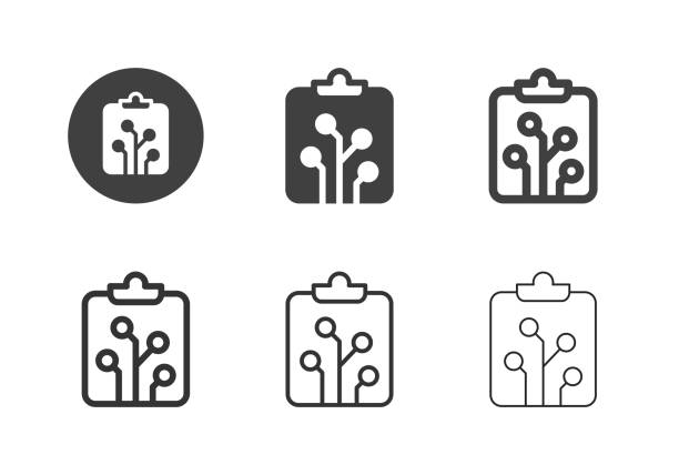 Intelligente Symbole für die digitale Zwischenablage - Multi Series – Vektorgrafik