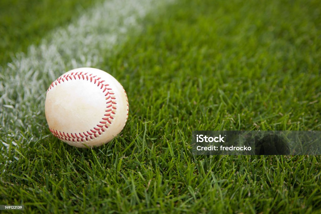 Beisebol em um campo de beisebol durante um jogo de Beisebol - Royalty-free Basebol Foto de stock