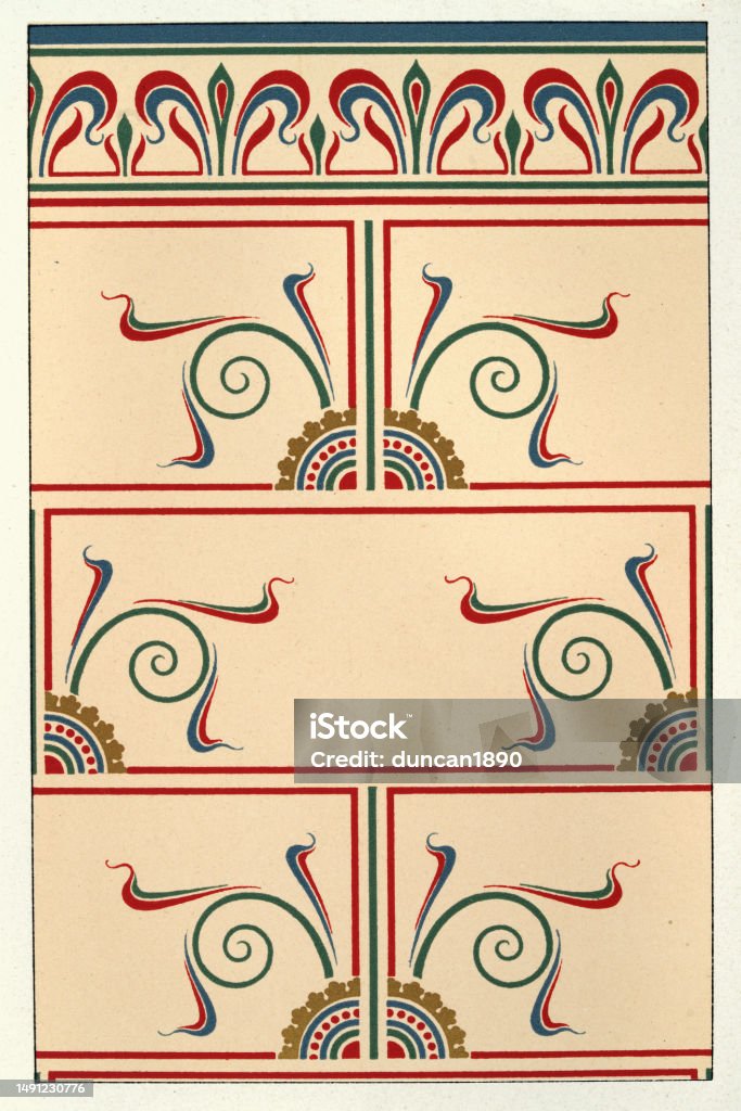 Polychrome Pattern Elaborate Floral Patterns For Walls Diaper Pattern Victorian Polychrome ...