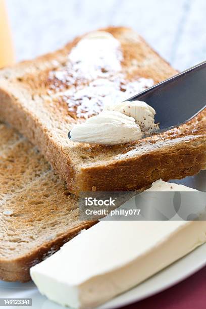 Photo libre de droit de Toast Et Beurre banque d'images et plus d'images libres de droit de Aliment - Aliment, Beurre, Boisson