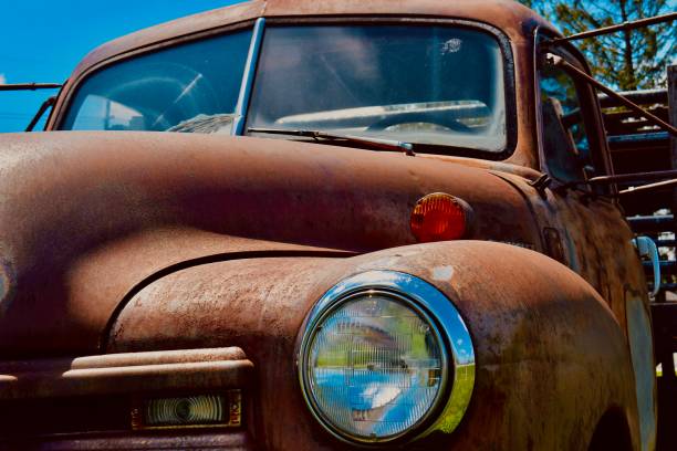 istock Vintage Chevy Hauling Truck Windshield and Head Lamp 1491235185