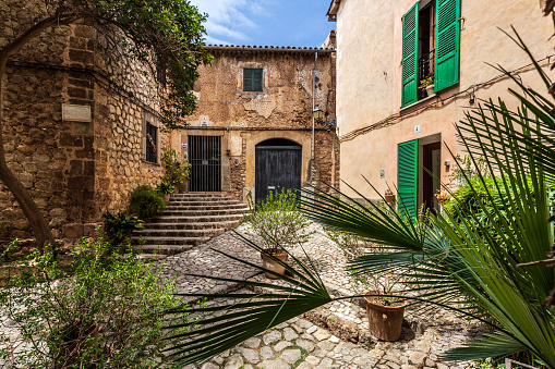 Street in the old town of Mallorca, Alcudia
