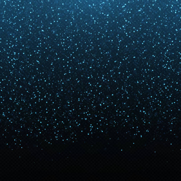 istock Glowing background of sparkling particles. Christmas concept. Blue glitter light effect. 1491243881