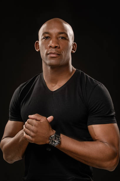 istock Handsome elegant black male posing for studio portrait 1491246946