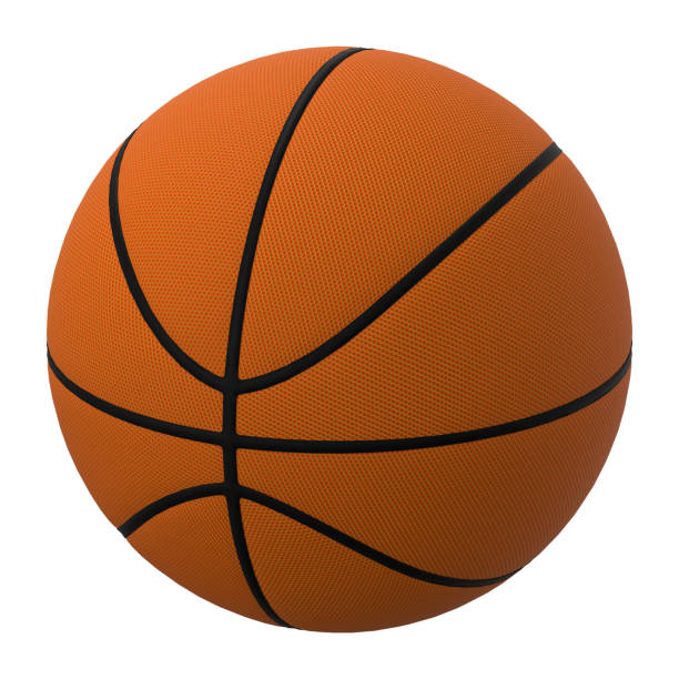 istock Basketball ball isolated on white background 1491247933