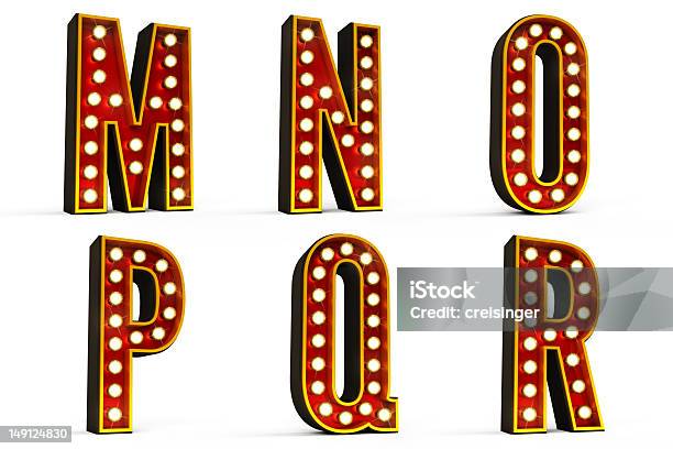 Alphabet Set Part 3 Of 5 With Clipping Path Stock Photo - Download Image Now - Alphabet, Alphabetical Order, Bright