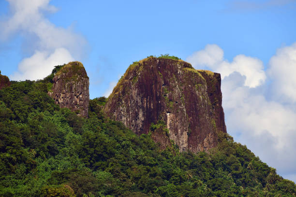 istock Sokehs Island with the Sokehs Rock ridge - eastern face, Pohnpei, Micronesia 1491249214