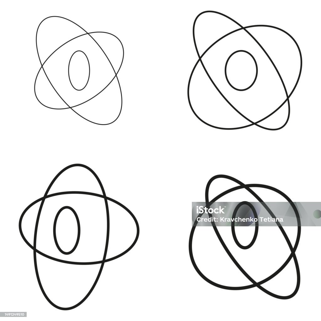Abstract Random Generated Object Abstract Random Circles Geometric Circular Element Vector Illustration ...