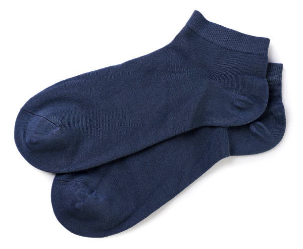 istock Summer men's socks on a white background. Top view 1491257275