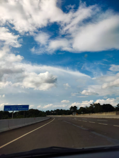 istock The blue sky panorama on the road 1491257405