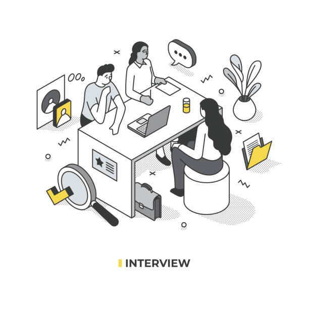 Interview Rounds Graphic 180+ Evaluating Candidates On Interviews Stock Illustrations, Royalty ...