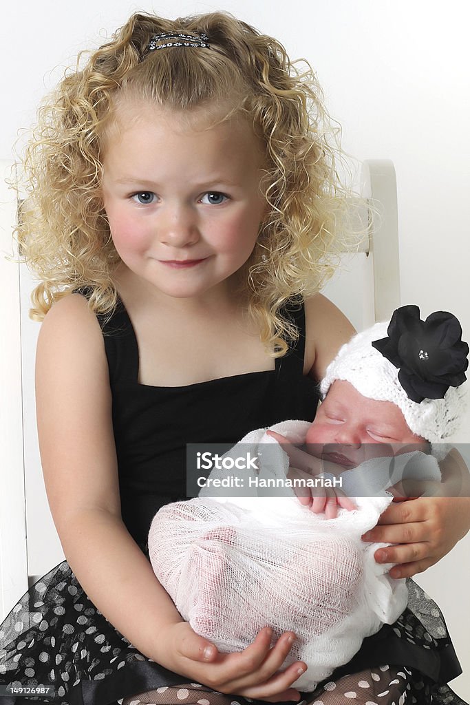 Große Schwester und baby - Lizenzfrei Baby Stock-Foto