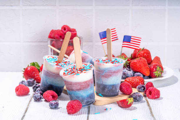 istock Patriotic USA Ice cream popsicles 1491270164