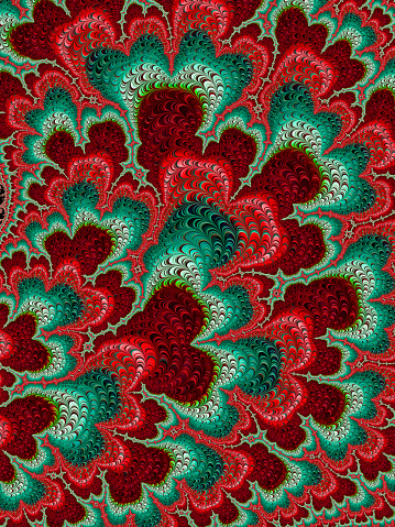 High resolution flowery fractal background, which patterns remind those of magnified petals.