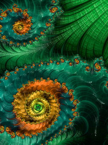 High resolution textured fractal background with swirly patterns.