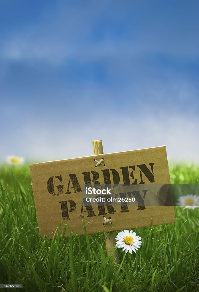 garden party signe de la nature - Photo de Banderole - Signalisation libre de droits