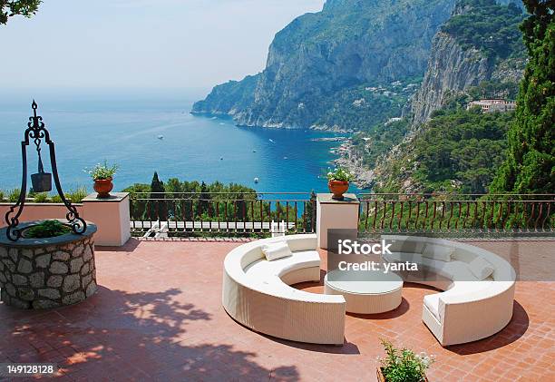 Blick Von Der Terrasse Der Villa Stockfoto und mehr Bilder von Insel Capri - Insel Capri, Italien, Ferienhaus