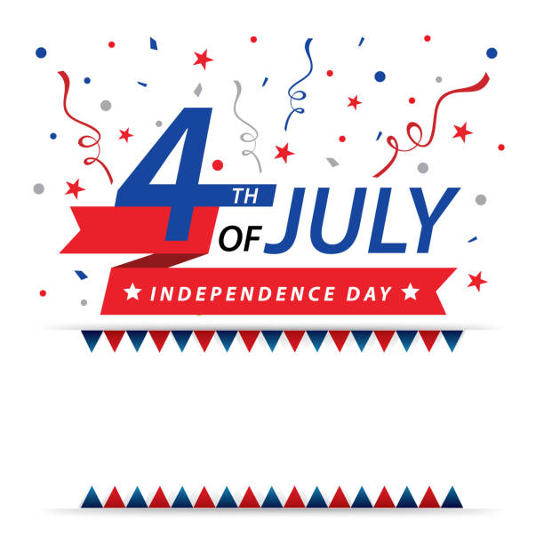 4 lipca - fourth of july backgrounds cheerful happiness stock illustrations
