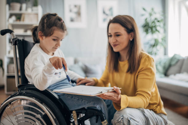 istock Mother and young daughter at home 1491294188
