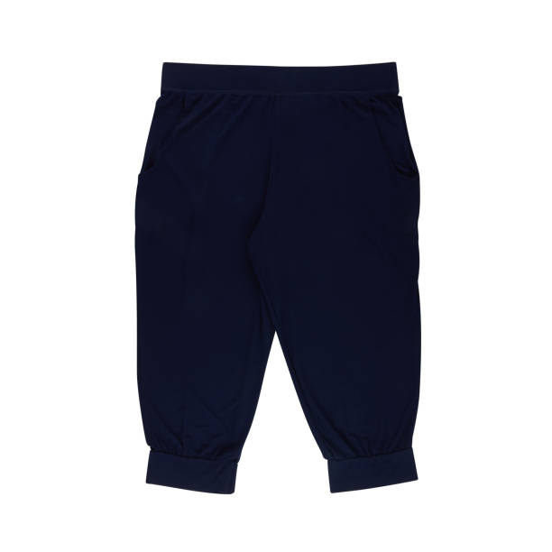istock Three-quarter pants, stretch waist cut out, isolated from the background, taken inside the studio 1491297042