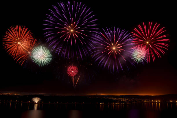 istock a fireworks display with multiple colors and fireworkss in the sky 1491299738