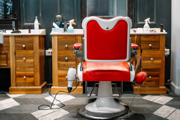 istock Professional chair at hair salon 1491309904