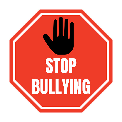 Stop bullying symbol icon