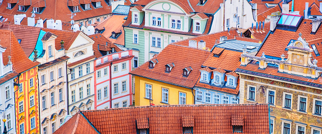 Edificios antiguos y tradicionales de Praga photo