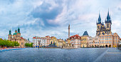 Panoramic View of Old Town Square of Prague
