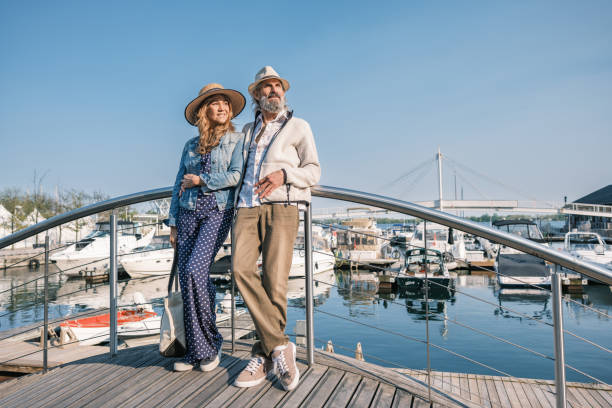 istock Senior mixed race Couple sightseeing downtown Toronto lake shore 1491318124