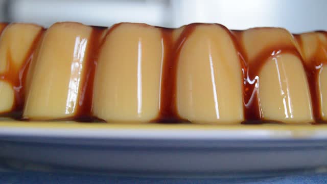 Pudding with caramel