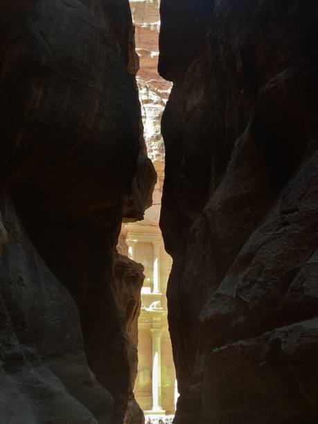 lugares emblemáticos de jordania - el tesoro, petra - petra antiquities jordan middle east fotografías e imágenes de stock