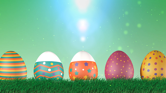 Easter Egg Background 3d render